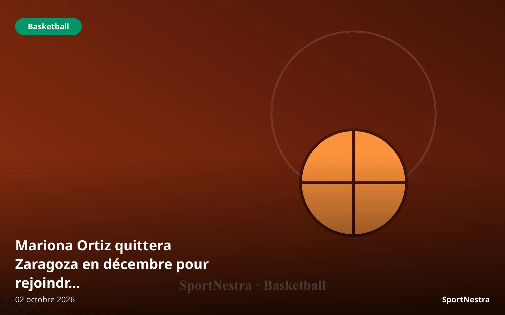 Mariona Ortiz to leave Zaragoza in December for Project B